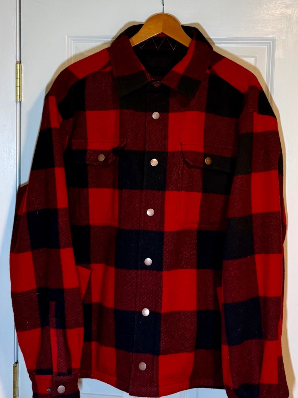 Buffalo Plaid Men's Jacket by Woolly Dry Goods in Size XL